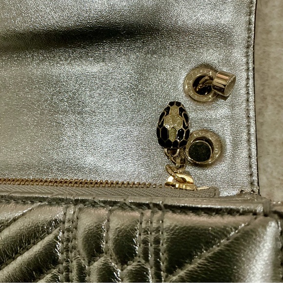 ✨💎RARE💎✨ BVLGARI SERPENTI FOREVER SHOULDER BAG w/MIRROR, COA,DUSTY, GIFT - Picture 16 of 16